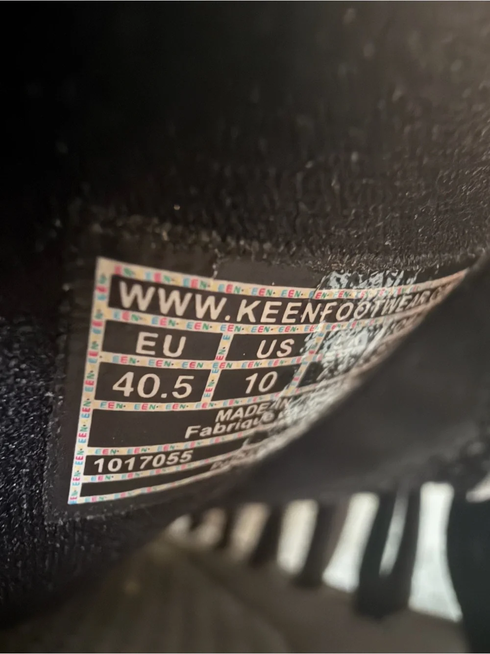 Keen Black Woven Slip-On with White Sole - Women